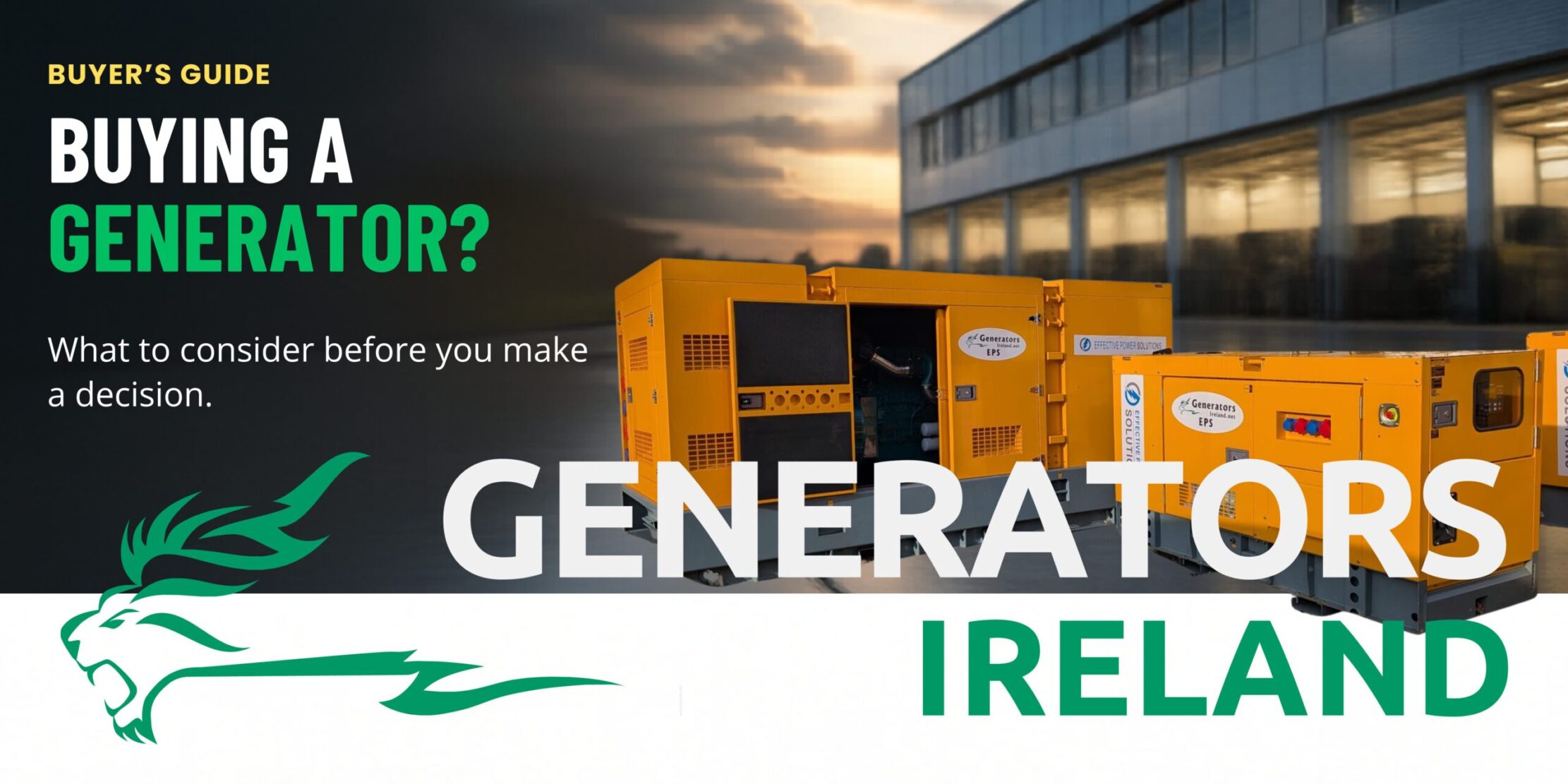 What to Consider Before Buying a Generator in Ireland